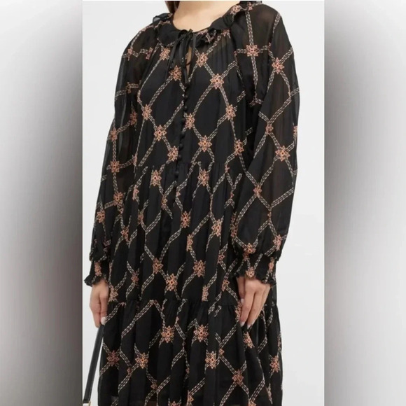 🆕 Johnny Was Jackie Mini Dress Black Small - Picture 10 of 15